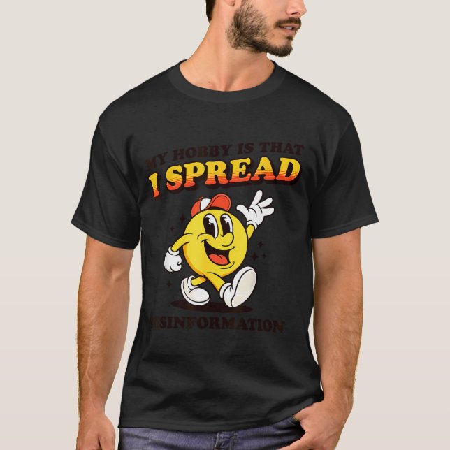 Camiseta Difundo información errónea meme sarcástico divert (Anverso)