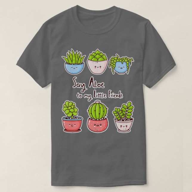 Camiseta ¡Diga Aloe a mis pequeños amigos! (Diseño del anverso)
