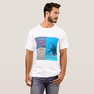 Camiseta ¡Diga de cuánto usted ama el zambullirse!