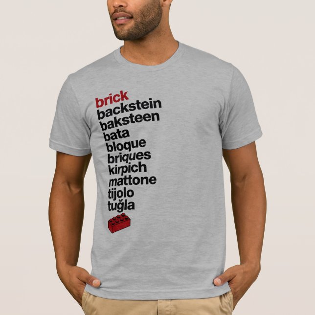 Camiseta Diga el ladrillo… (Anverso)