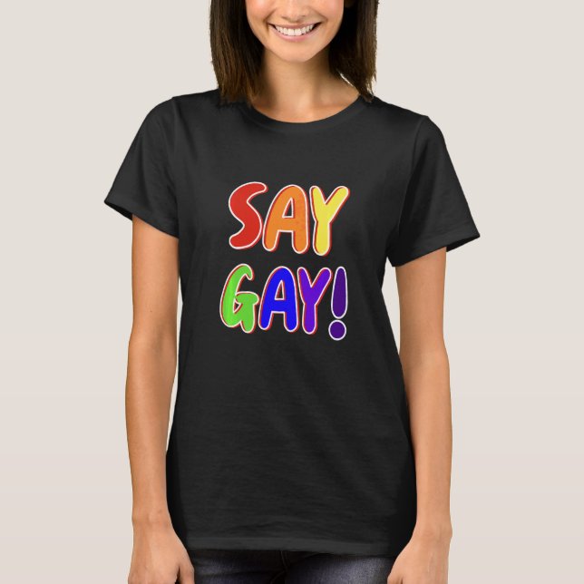 Camiseta Diga el orgullo gay gay (Anverso)