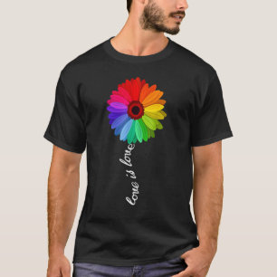 Camiseta Diga Gay All Day Orgullo Transgénero Rainbow Flowe