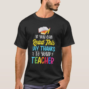 Camiseta Diga Gracias A Su Profesor Enseñando A Los Estudia