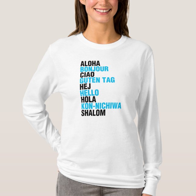 Camiseta Diga hola (Anverso)
