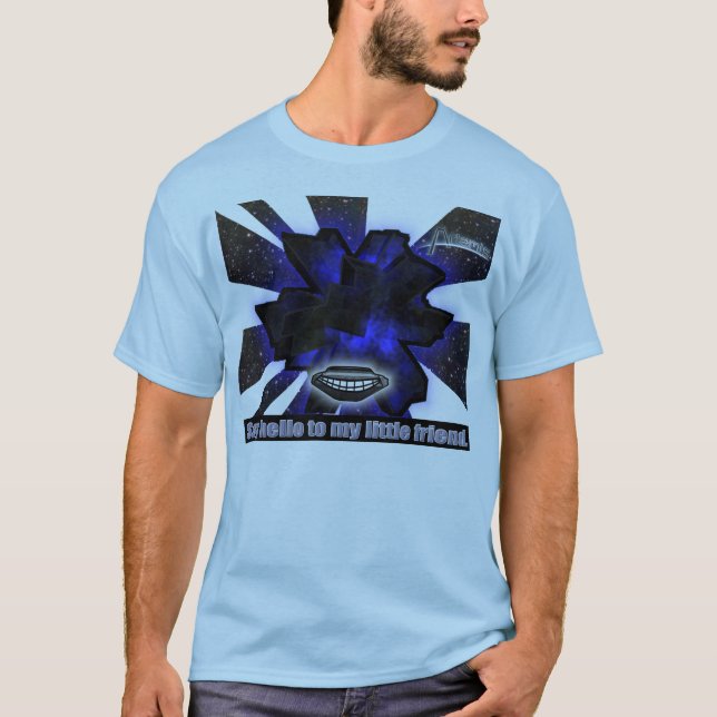 Camiseta Diga hola a mi pequeño amigo (Anverso)