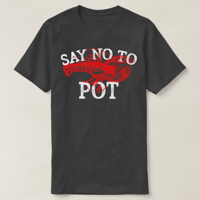 Camiseta Diga No A La Caza Gracioso Regalo De Langostinos P (Diseño del anverso)