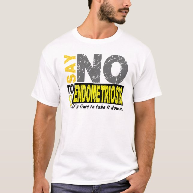 Camiseta Diga NO a la endometriosis 1 (Anverso)