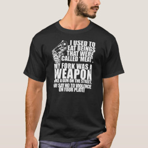 Camiseta ¡Diga no a la violencia en su placa!