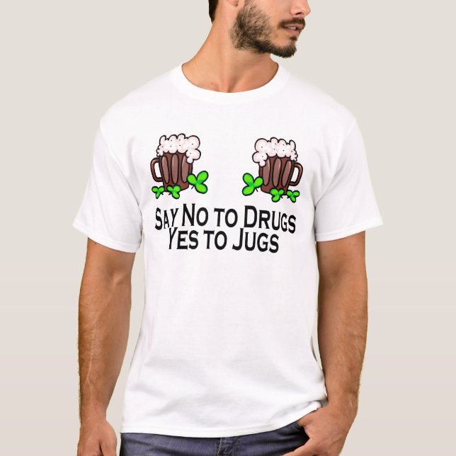 Camiseta Diga no a las drogas sí a los jarros (Anverso)