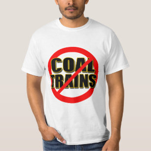 Camiseta Diga NO a los trenes del carbón en el nanovatio