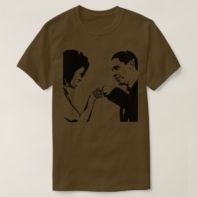 Camiseta DIGA QUE FUERTE Obama Fist Bump (Diseño del anverso)