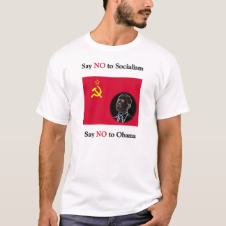 Camiseta Diga que NO al socialismo dice no a Obama