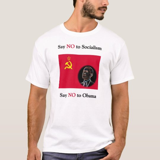 Camiseta Diga que NO al socialismo dice no a Obama