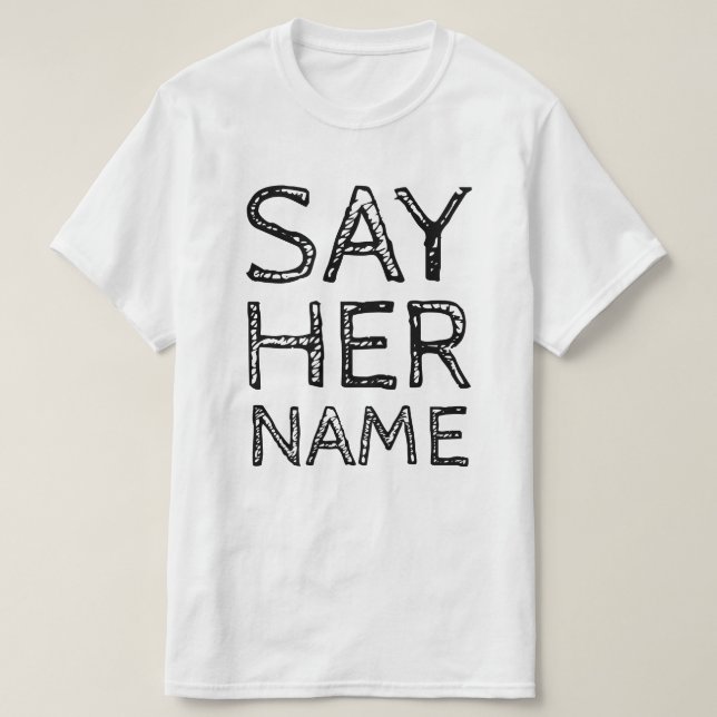 CAMISETA DIGA SU NOMBRE (Diseño del anverso)