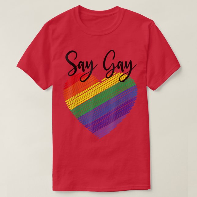 Camiseta Digamos Gay Florida Trans Gay Orgullo Gay LQBTQ  (Diseño del anverso)