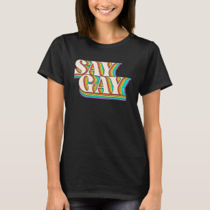 Camiseta Digamos Gay Rainbow sutil Orgullo de Florida Equal