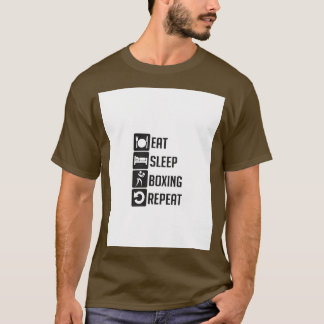 Camiseta digan boxing gráfico de sueño