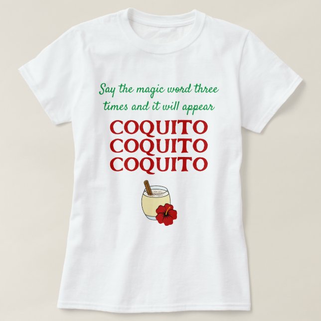 Camiseta Digan curiosos los Navidades del Coquito de la pal (Diseño del anverso)