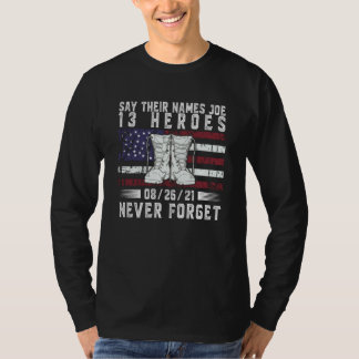 Camiseta Digan Sus Nombres Soldados Joe Fallen 13 Héroes