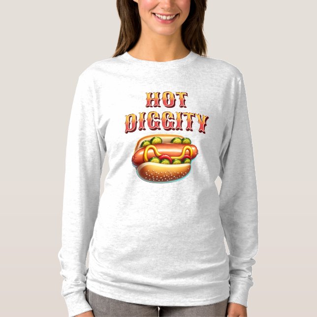 Camiseta Digancia caliente | Retro Hot dog (Anverso)