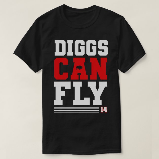 Camiseta Diggs puede volar Búfalo (Diseño del anverso)