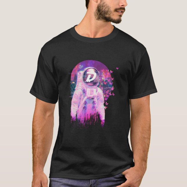 Camiseta Digibyte Dgb Crypto Moon Man Space Dream Cryptocur (Anverso)