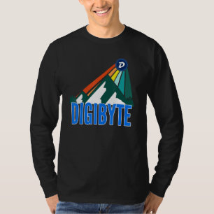 Camiseta Digibyte Dgb Crypto Mountain Sun Rays Cryptocurren