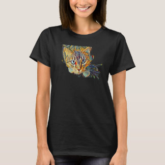 Camiseta Digital Abstract Painting Of A Cat 10