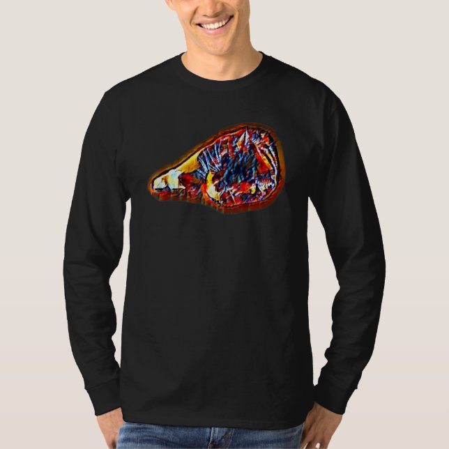 Camiseta Digital Abstract Painting Of A Cat 6 (Anverso)