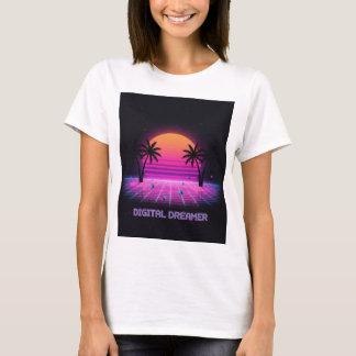 Camiseta Digital Dreamer Retro Sunset Tee | Y2K shirt
