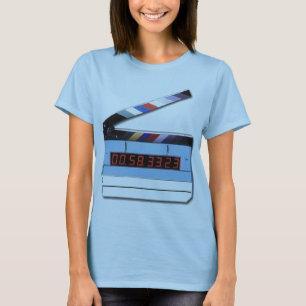 Camiseta digital_film_slate, fuera de las películas de