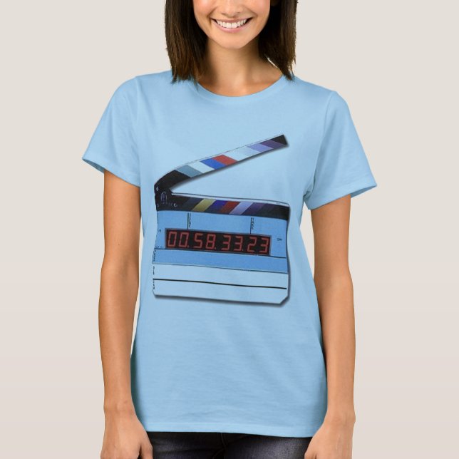 Camiseta digital_film_slate, fuera de las películas de (Anverso)