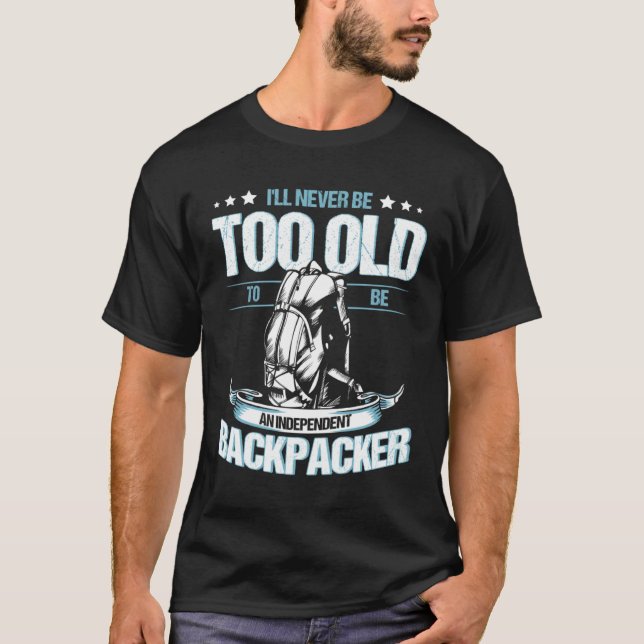 Camiseta Digital Nomade Independent Backpacker Work and Tra (Anverso)