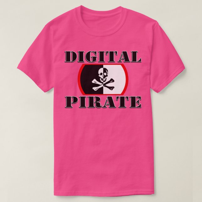 Camiseta Digital Pirate Programmer Coding Digital Marketeer (Diseño del anverso)