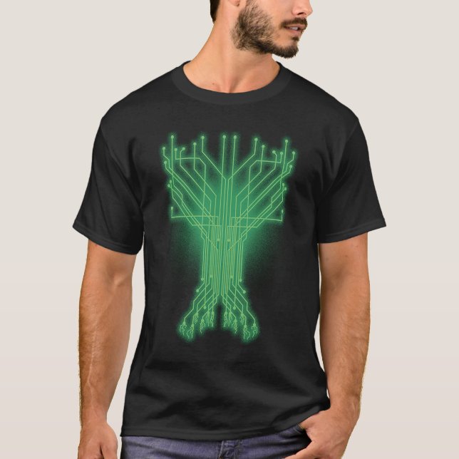 Camiseta Digital Tree Computer Mechaner Engineer (Anverso)