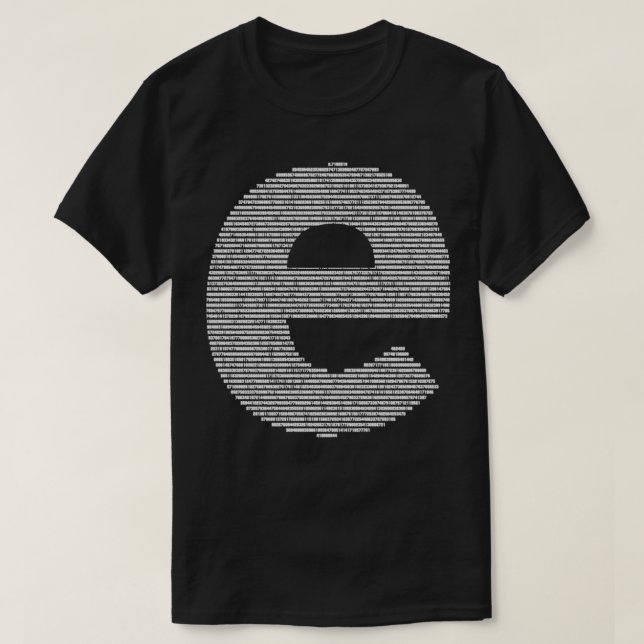 Camiseta Dígitos de e (Diseño del anverso)