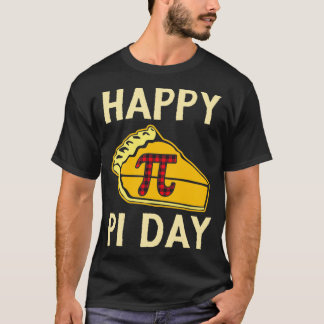 Camiseta Dígitos de Pi Day de Pi Buffalo Rojo de Plaid Happ