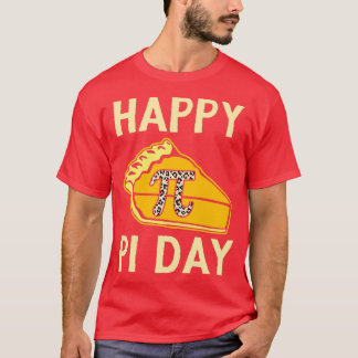 Camiseta Dígitos de Pi Day de Pi Leopard Happy Pi Day Mathe