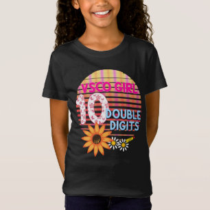 Camiseta Dígitos dobles Chica VSCO amarillo rosado Cumplea