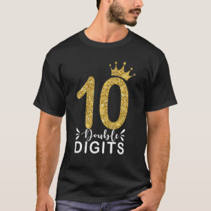 Camiseta Dígitos dobles de 10 años 10 Chicas de cumpleaños