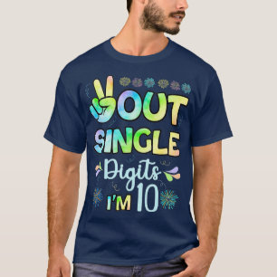 Camiseta Dígitos únicos de Peace Out Im 10 niños (3)