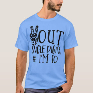 Camiseta Dígitos únicos de Peace Out Im 10 niños (6)