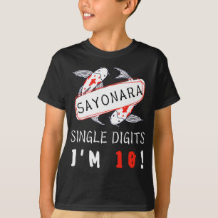Camiseta Dígitos únicos de Sayonara Tengo 10 años