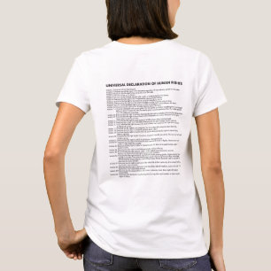 Camiseta Dignidad/declaración universal de derechos humano
