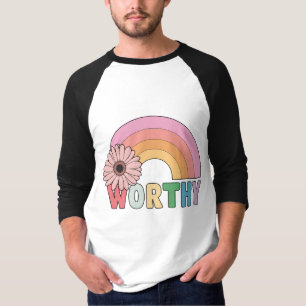 Camiseta Digno arcoiris florece