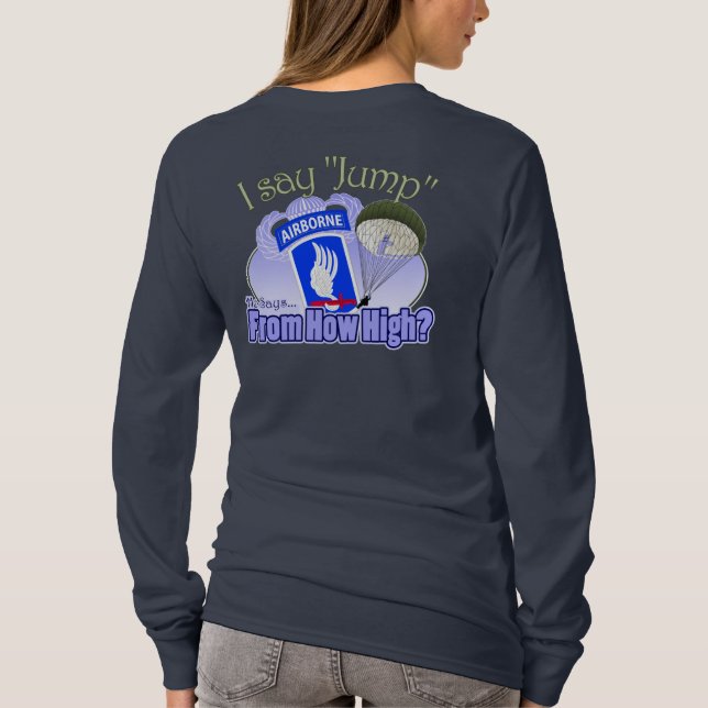 Camiseta Digo el salto [173o aerotransportado] (Reverso)