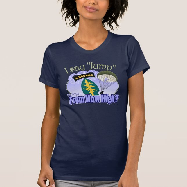 Camiseta Digo el salto [las fuerzas especiales] (Anverso)