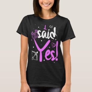 Camiseta Dije Sí Parejas Recién Involucradas Casadas Con In