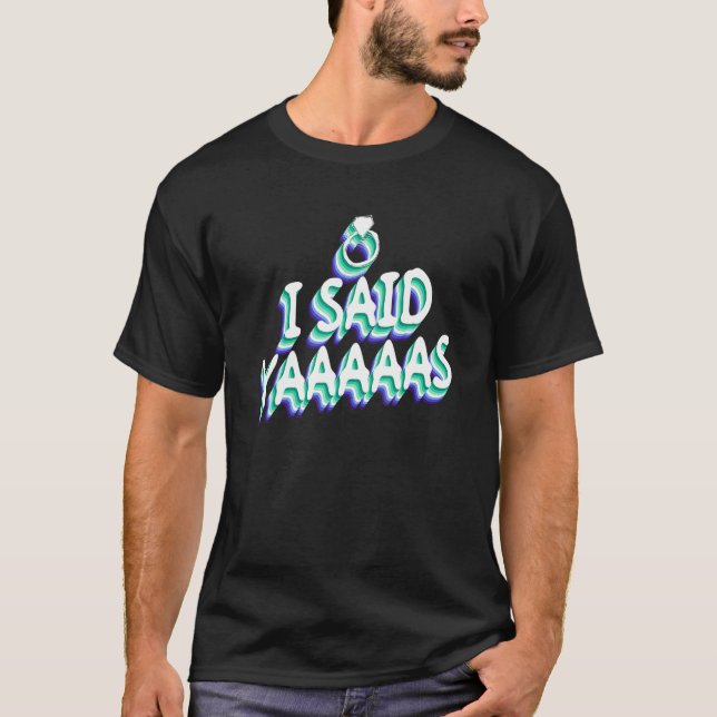 Camiseta Dije Yaaaas - Matrimonio gay en el partido de los  (Anverso)