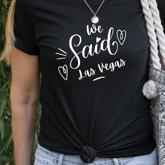 Camiseta Dijimos La Graciosa Bachelorette Negra De Las Vega (Subido por el creador)